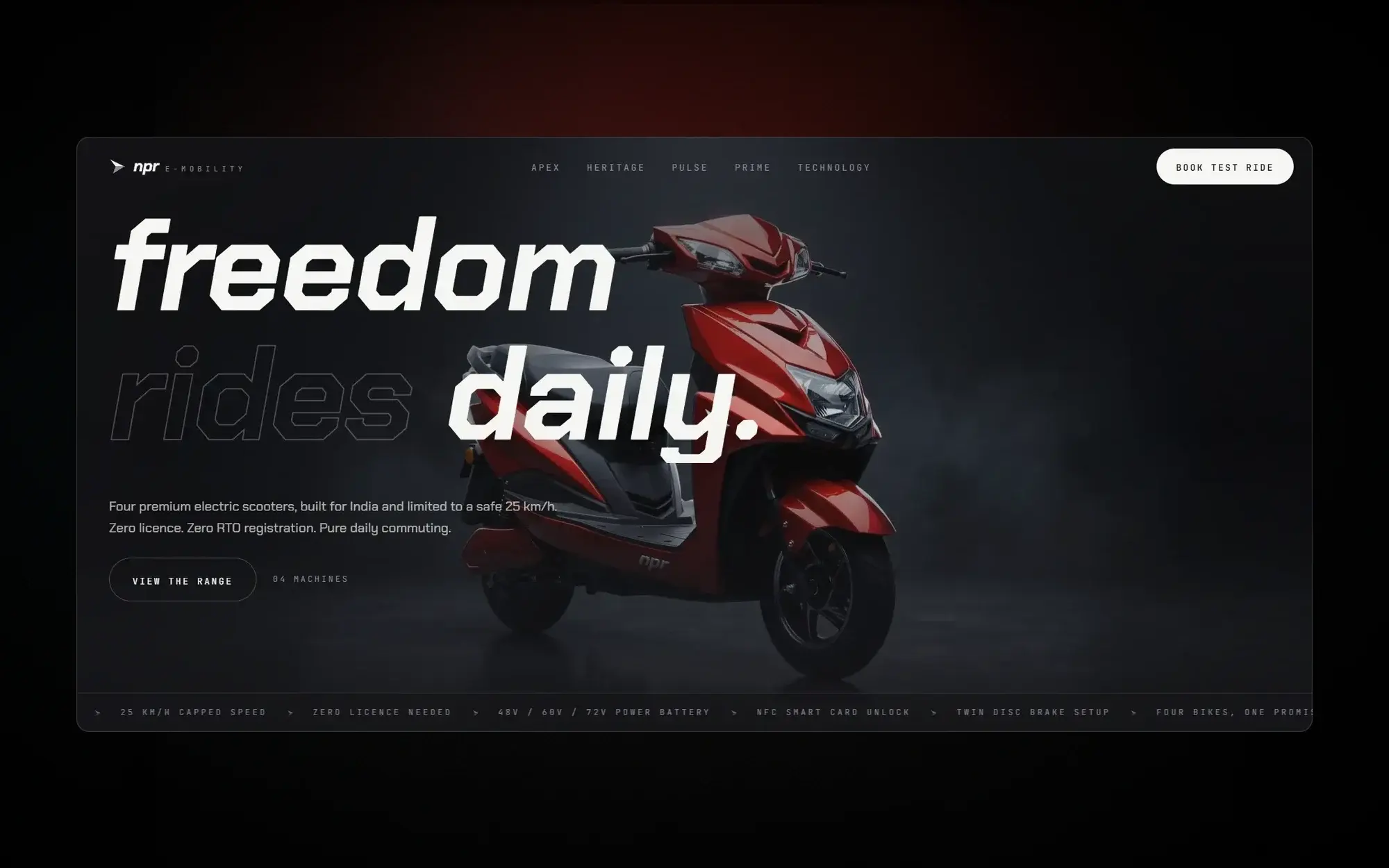 NPR E-Mobility - live product